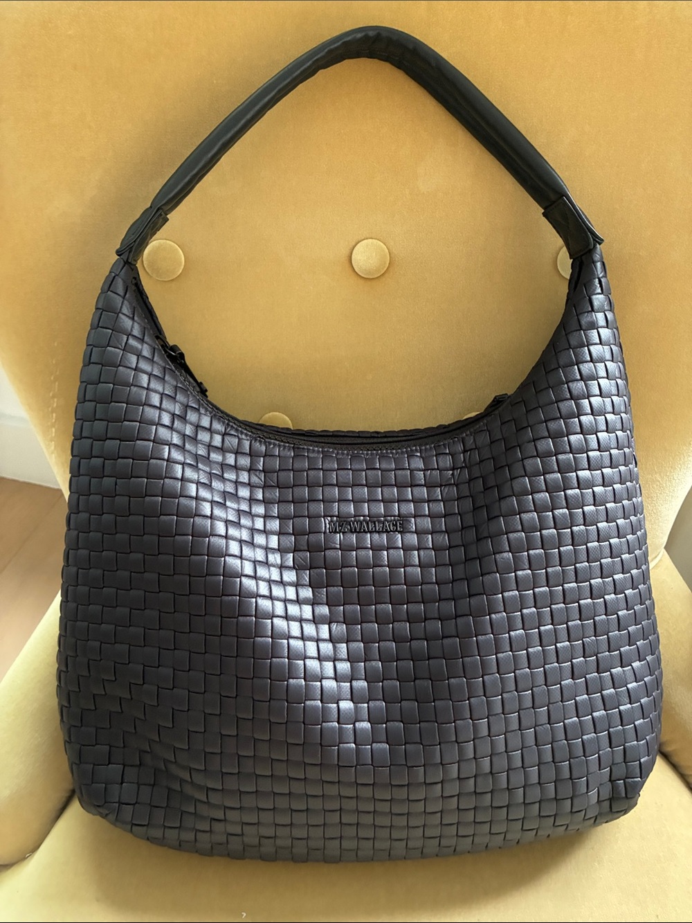 MZ WALLACE Black Large Woven Shoulder - Picture 2 of 11